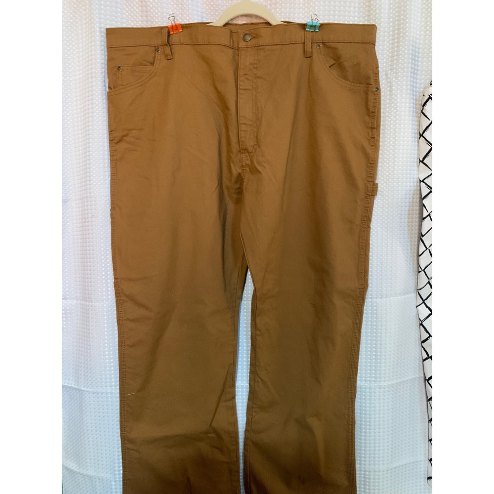 Genuine Dickies Mens Duck Carpenter Relaxed Fit Flex Work‎ Pants Brown 42x30 NWT